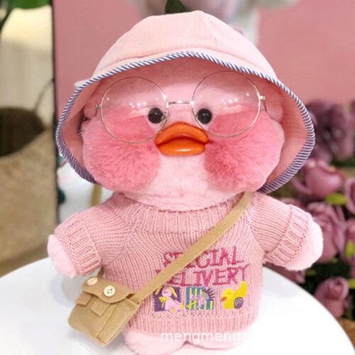 Wholesale Pink Internet Famous Duck Hyaluronic Acid Little Yellow Duck Instagram Duck Plush Toy Figure Hyaluronic Duck