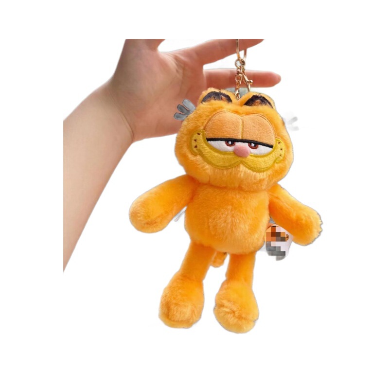 かわいい萌えネット赤加菲猫ストラップぬいぐるみ人形リュックサック掛けキーホルダー人形|undefined