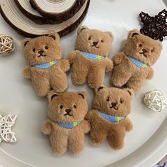 卡通可爱毛绒小熊胸针玩偶挂件衣服鞋包包公仔配饰辅料批发