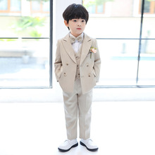 儿童西装套装男童绅士花童婚礼服中小童钢琴主持人朗诵演出服外套