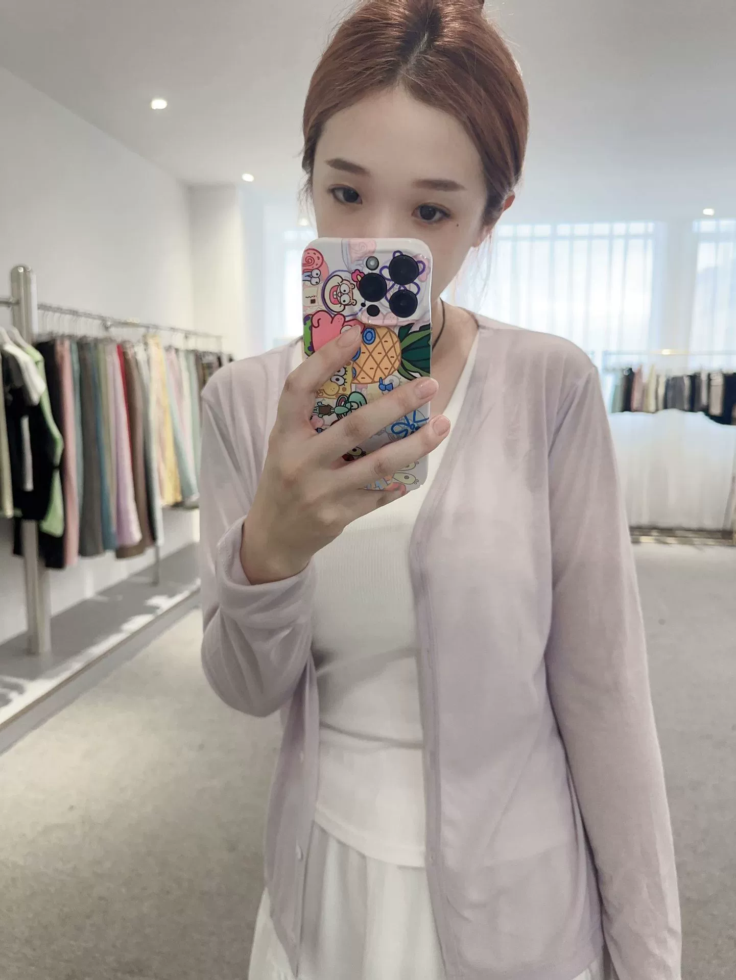 Cardigan, summer thin jacket, long-sleeve, sun protection