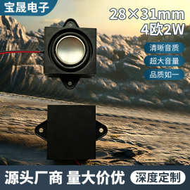 4欧2瓦超薄小型腔体喇叭平板机音腔音箱音响全频无源小音箱扬声器