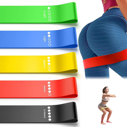Resistance band yoga band fitness sports training hip resistance band leg squat dance elastic circle stretch band