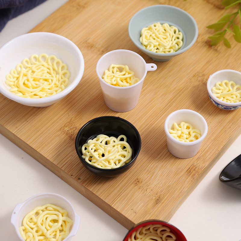 模擬ラーメン半製品麺ボウル DIY 食品玩具手作りインスタントラーメンアクセサリー模擬食品インスタントラーメン材料パッケージ|undefined