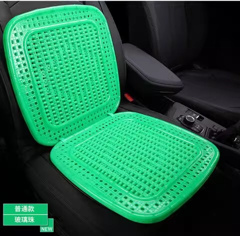 二層プラスチックカーシートクッション夏用一体型シートクッション通気性クールクッションユニバーサル新しい小型車フォークリフト夏用背もたれ|undefined