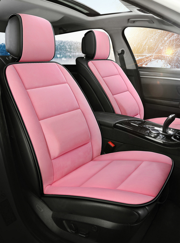 Thickened Velvet Warm Car Seat Cushion for Winter, Suitable for Sedan, Office, and Home Use, Autumn and Winter Seat Cushion for Single or Front Passenger Seat