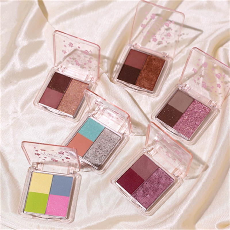 JADED Jiada Little Rose Mint трехцветная палетка теней для век розовый фиолетовый Xiaomeng новый перламутровый блестящий пигмент доступный для студентов и национальной моды