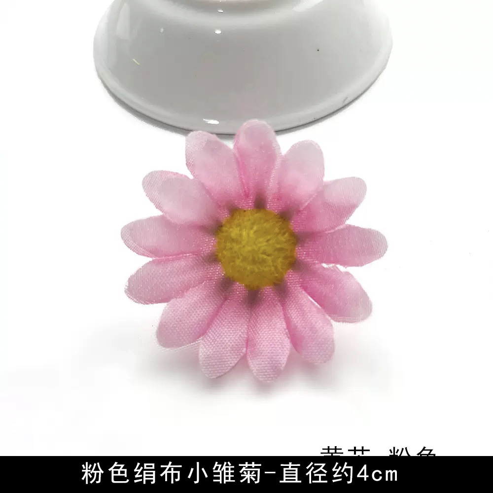 Flores artificiales flores rosadas bricolaje accesorios hechos a mano tocado de estilo antiguo accesorios de material de flor de horquilla arreglos florales de pared de flores de boda