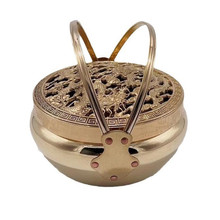 大小号旺盆暖盆暖手炉铜火炉加厚纯黄铜火冲鸳鸯婚庆用品熏香嫁妆