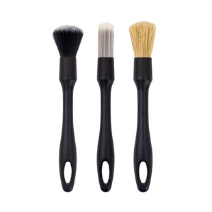 3-Piece Car Detail Brush Set, Air Conditioning Outlet, Dashboard Door, Wheel Hub Tire Cleaning Brush