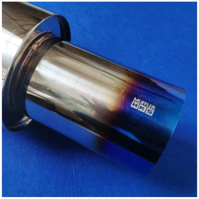 Exhaust pipe: Blue-Plated Straight Drum Silencer Sound