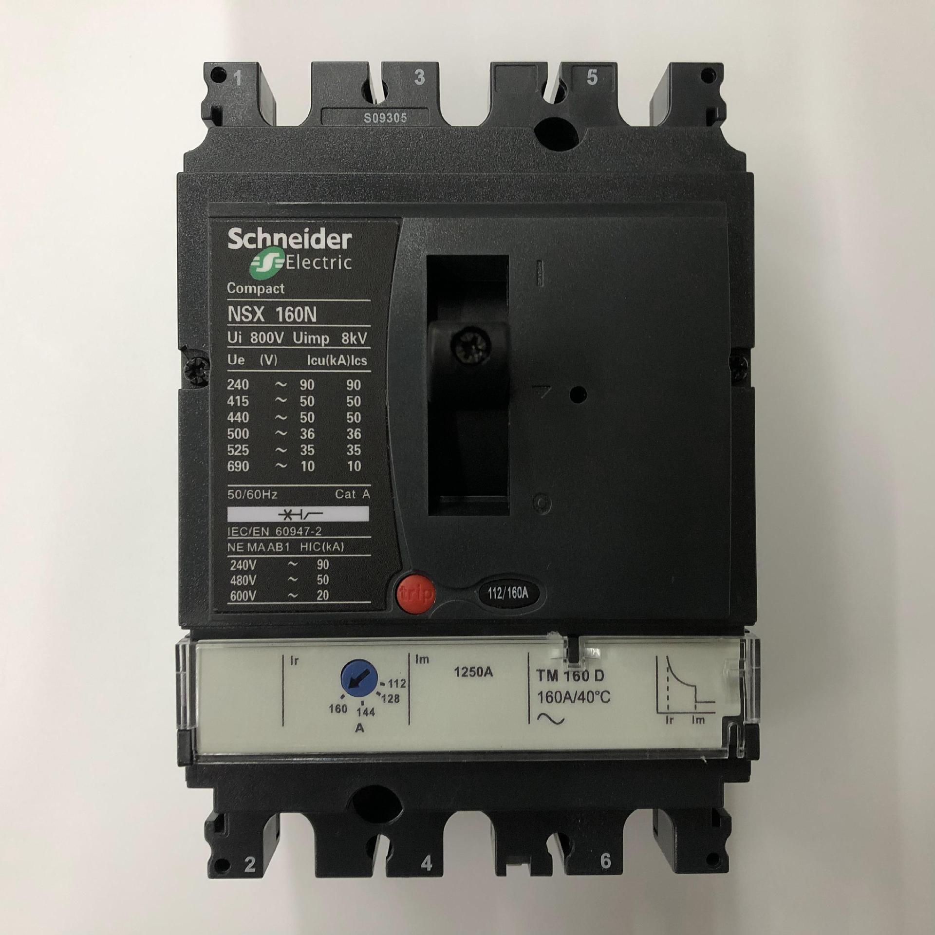 原装正品NSX160N TM160D 3P 160A  LV430840 Schneider塑壳断路器