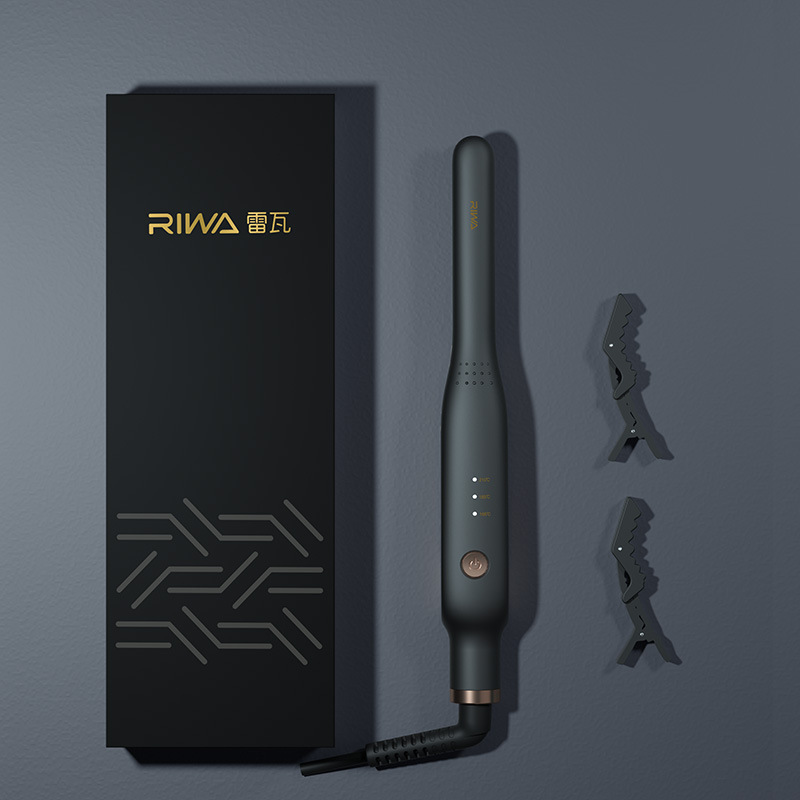 Leiwa RB-8250 Electric Splint Men's Special Curling Rod Straight Roll Dual-purpose Mini Small Straightener Fluffer