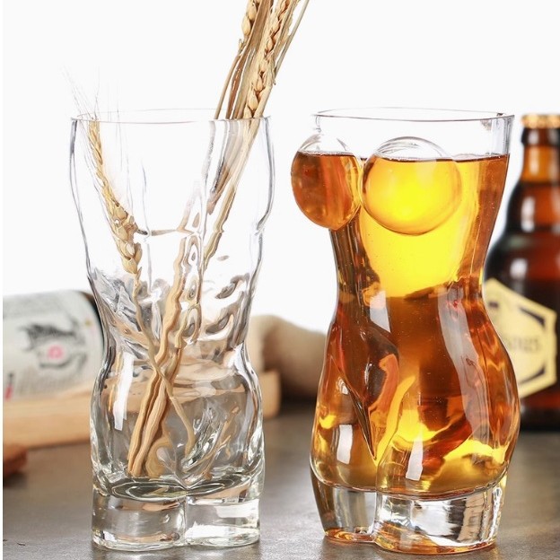 创意个性人体啤酒扎啤杯酒吧男女大容量杯子酒吧KTV家用批发