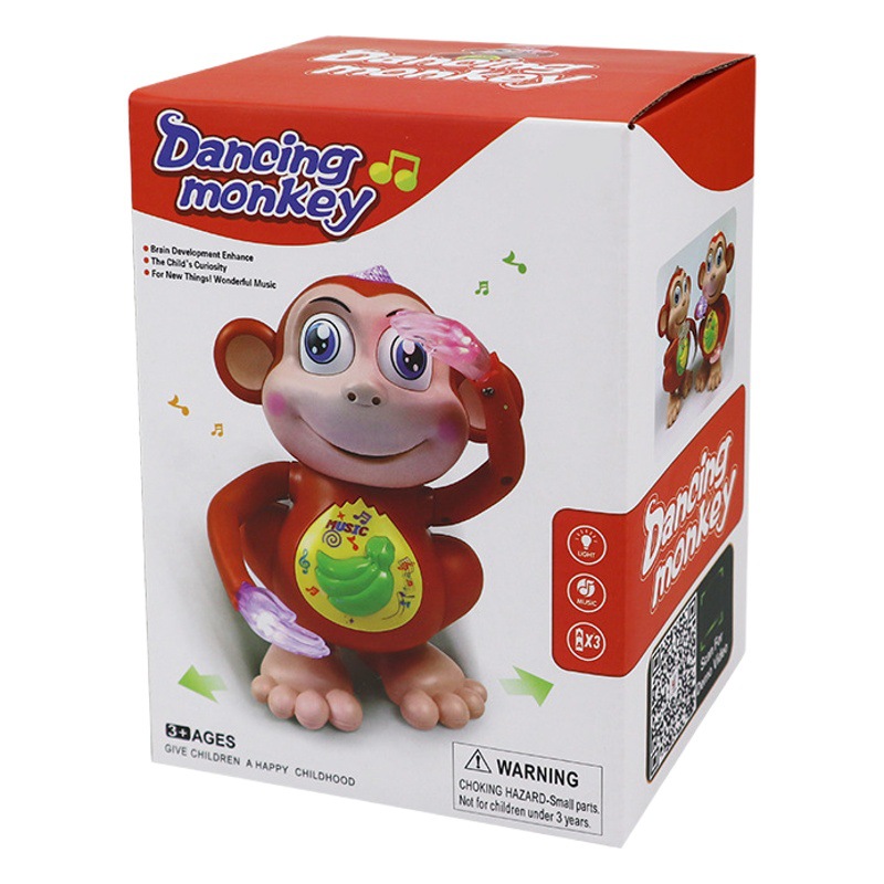 Mono baile eléctrico Internet celebridad bebé juguete moviéndose izquierda y derecha caminando música ligera transfronteriza TikTok