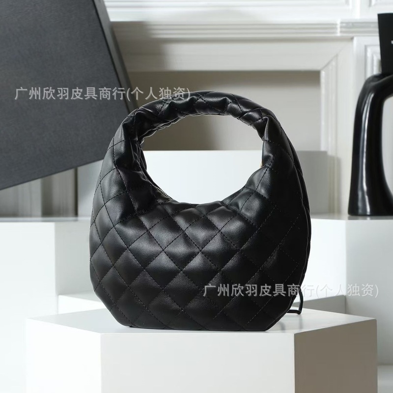 2025新款小众设计羊皮菱格云朵包时尚潮流手拎饺子包单肩腋下包女|undefined
