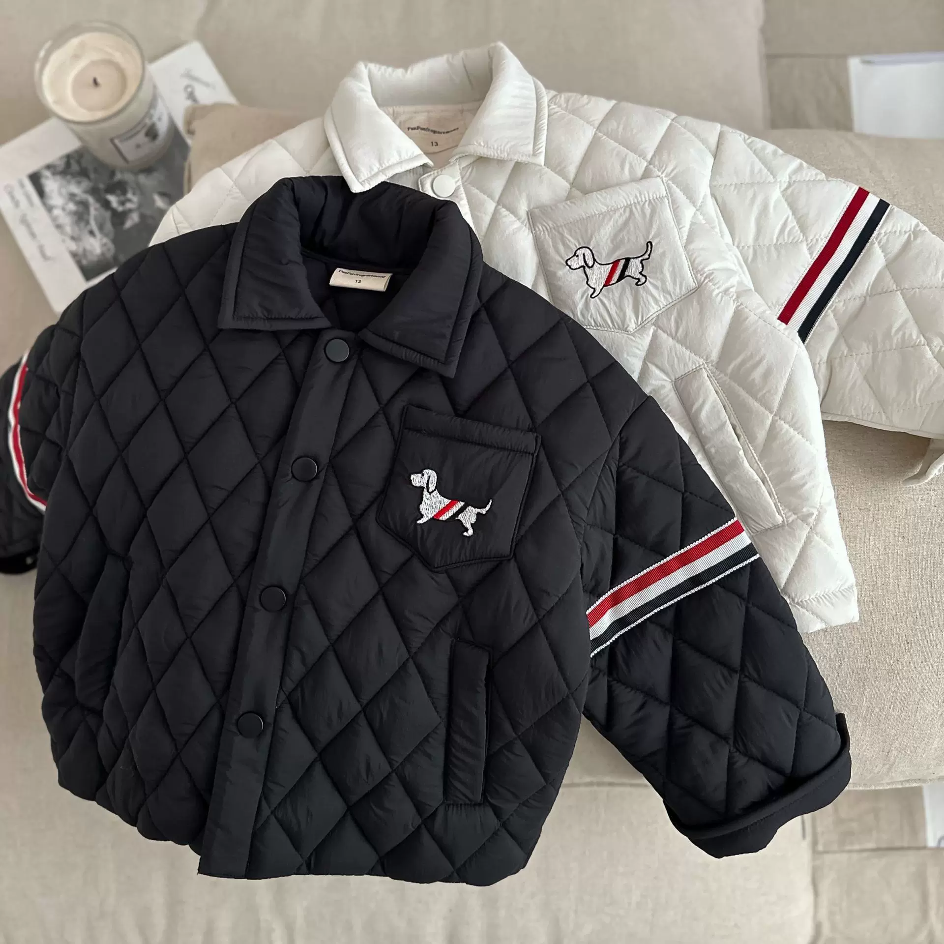儿童羽绒棉服2024冬款外套女童棉袄男童棒球棉服日系童装一件代发