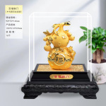 绒沙金百福临门富贵平安是福葫芦摆件办公室开业活动保险礼品摆件
