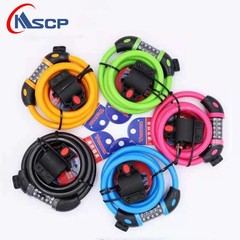 通用566自行車密碼鎖防盜鎖 山地車死飛車鎖鏈條帶鎖架騎行裝備