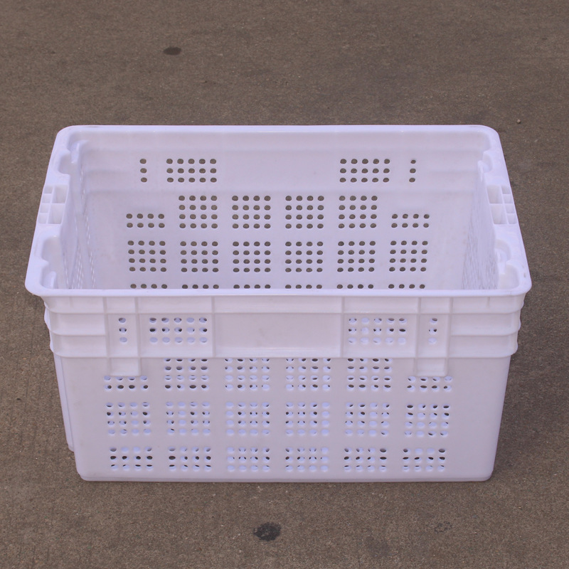 加厚塑料错位筐 反转套叠箩筐 蔬果生鲜配送胶筐 周转胶框错位箩