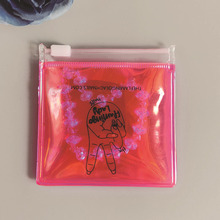 镭射tup收纳袋PVC无齿拉链袋塑料拉链自封袋防水化妆品袋外贸首饰