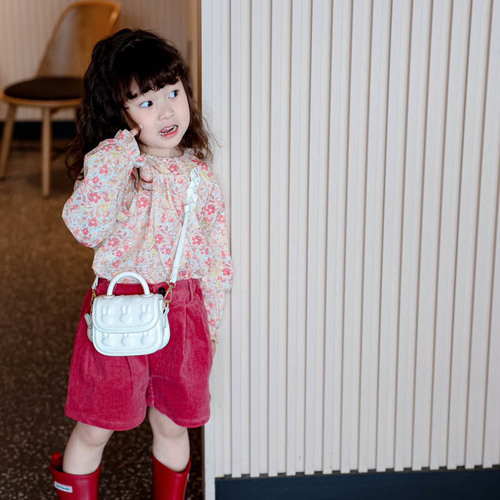 Children's Mini Square Bag Girls Fashion Handbag Accessories Bag Fashionable Girls Cute Rabbit Print Shoulder Bag