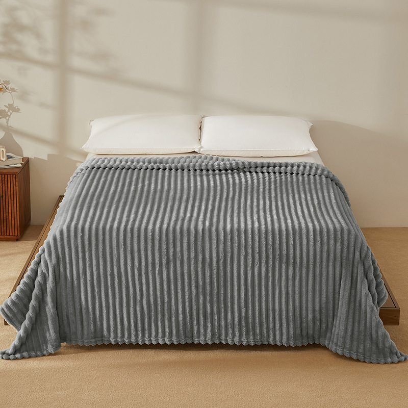 Una manta silenciosa mantas de franela invierno engrosado mantas de oficina siesta mantas sofá aire acondicionado mantas dormitorio