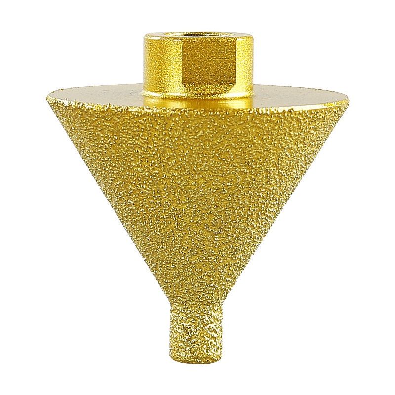 Diamant cónico chamfering reaming pulido borde recortado azulejos mármol cuarzo piedra taladro taladro taladro cónico