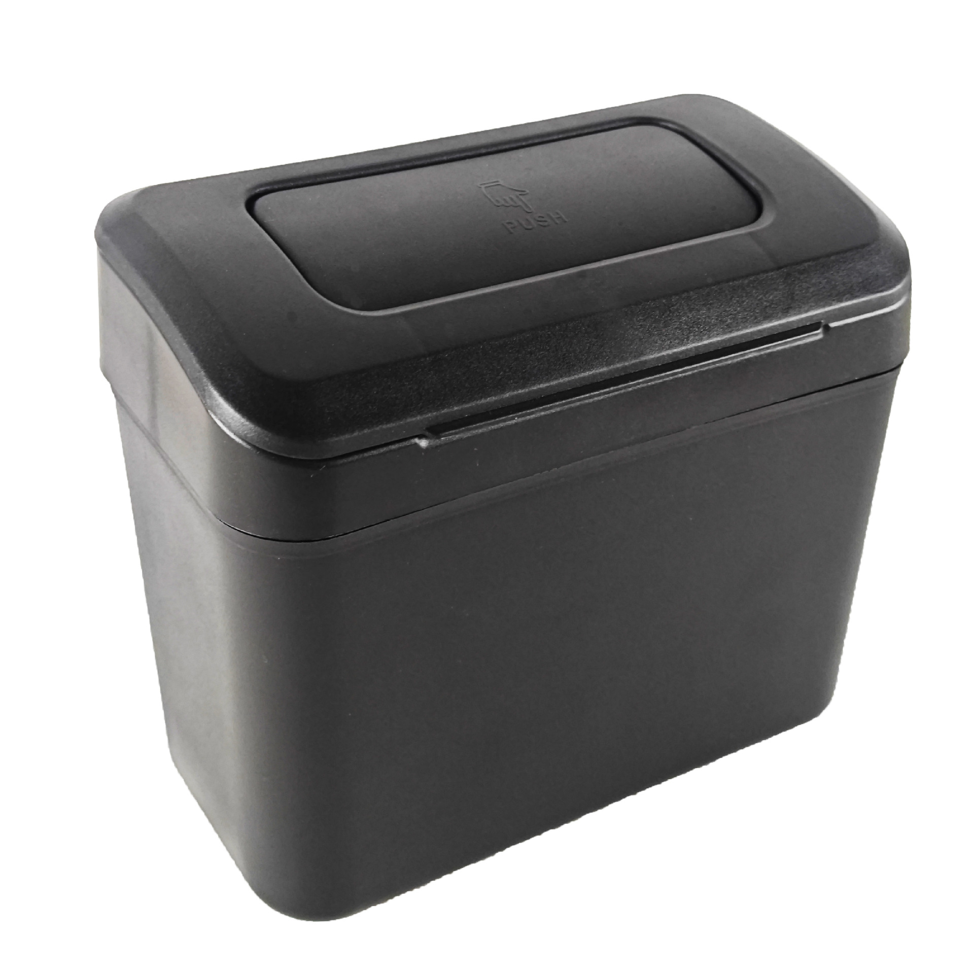 Nuevo bote de basura para automóvil, caja de almacenamiento para automóvil de gran capacidad, caja de basura montada en el respaldo de la silla del automóvil, almacenamiento a presión con tapa