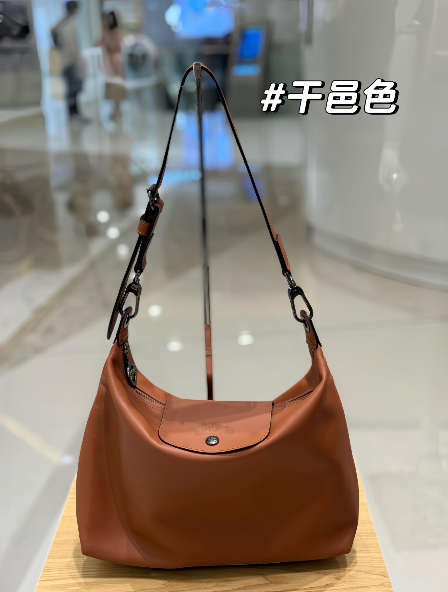 Longjia New Hobo Cowhide Underarm Bag For Women Large Capacity Commuter Tote Soft Leather Handbag Shoulder Crossbody Bag - Thumbnail 6
