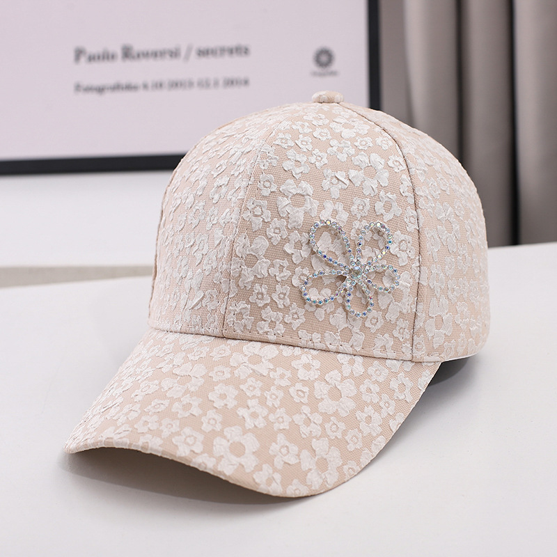 Sombrero primavera y verano moda simple estampado de flores gorra de algodón de alero curvo para hombres deportes al aire libre protector solar sombrilla para el sol
