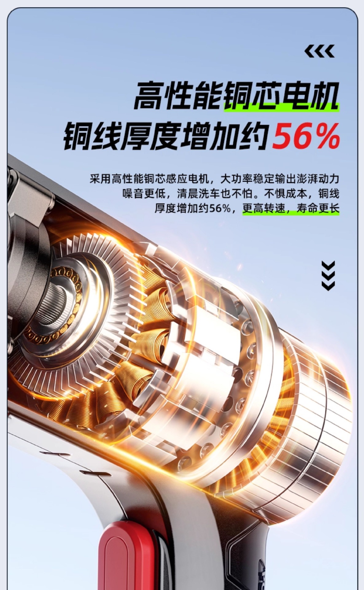 Suitable for Jeno wireless car washer high-pressure water gun, a powerful new type of rechargeable cleaning tool for home use, lithium-powered