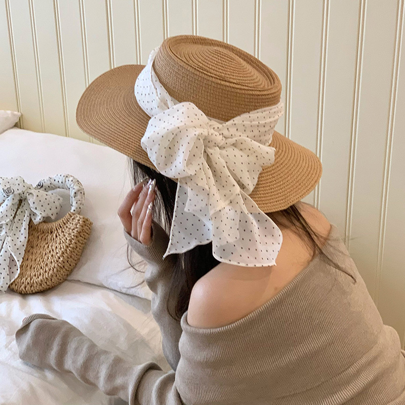 Pañuelo de seda largo, punto de onda retro, vacaciones junto al mar, bufanda de cuello, sombrero a juego de moda, bufanda de seda, cinta para el cabello, personalización