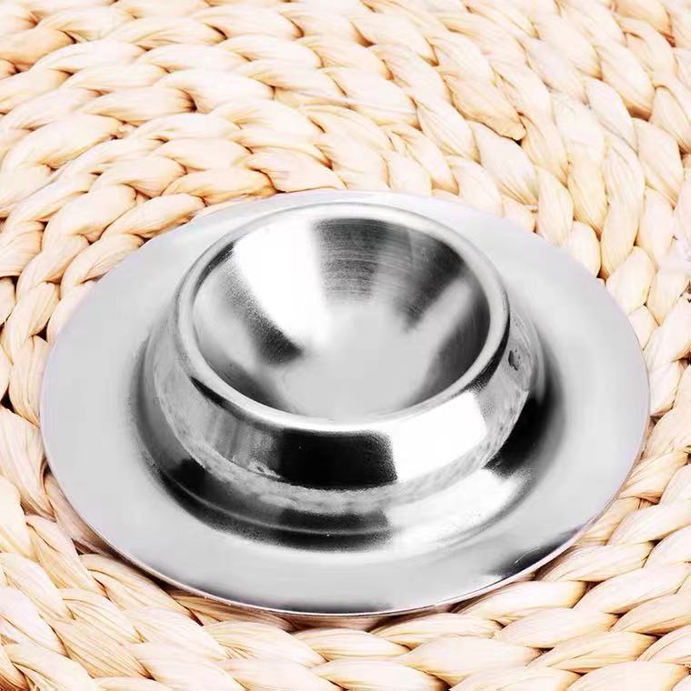 Xinxiang herramientas creativas de alimentos bandeja de huevos redondos de acero inoxidable titular de huevo plato de salsa 201