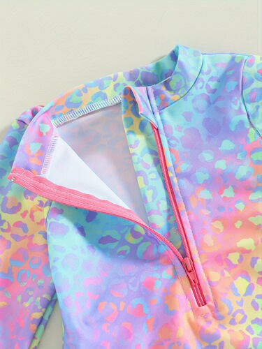 1-6 Years Kids Baby Girl Swimsuits Fish Scale Print