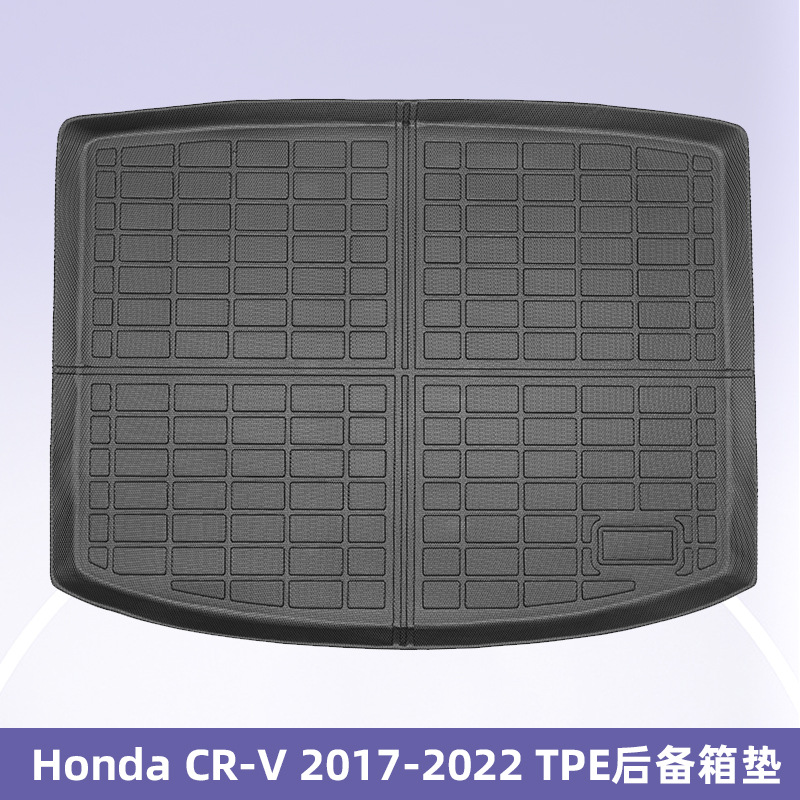 Aplicable a Honda CR-V 2017 - 2022 3D todo el tiempo TPE almohadilla para los pies almohadilla del maletero almohadilla de respaldo