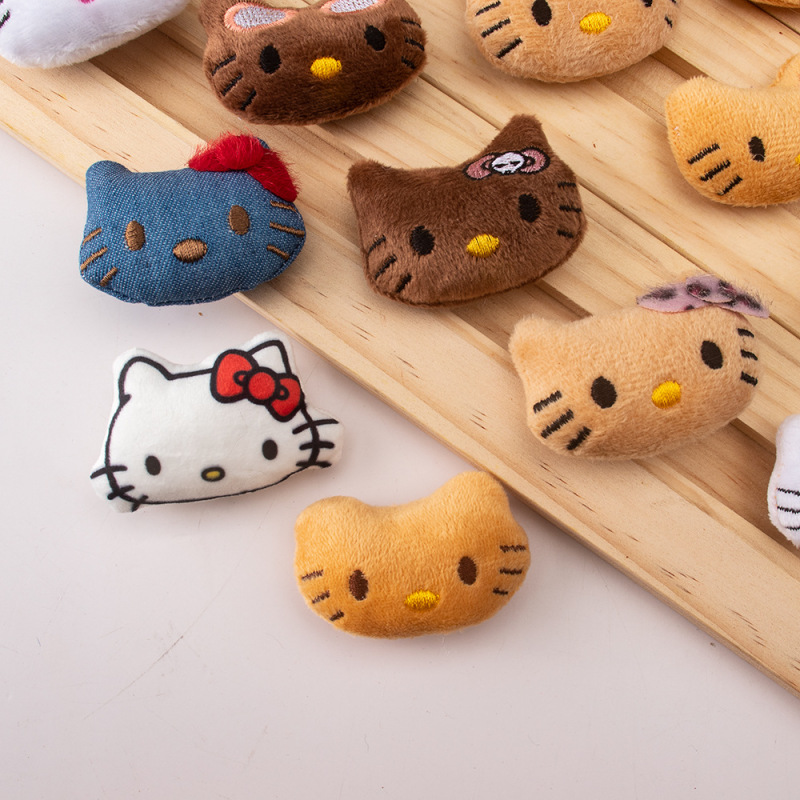 かわいいケイティぬいぐるみペンダント KT 猫ヘアアクセサリーゴムバンドヘアピン人形 DIY 服靴下帽子アクセサリー|undefined