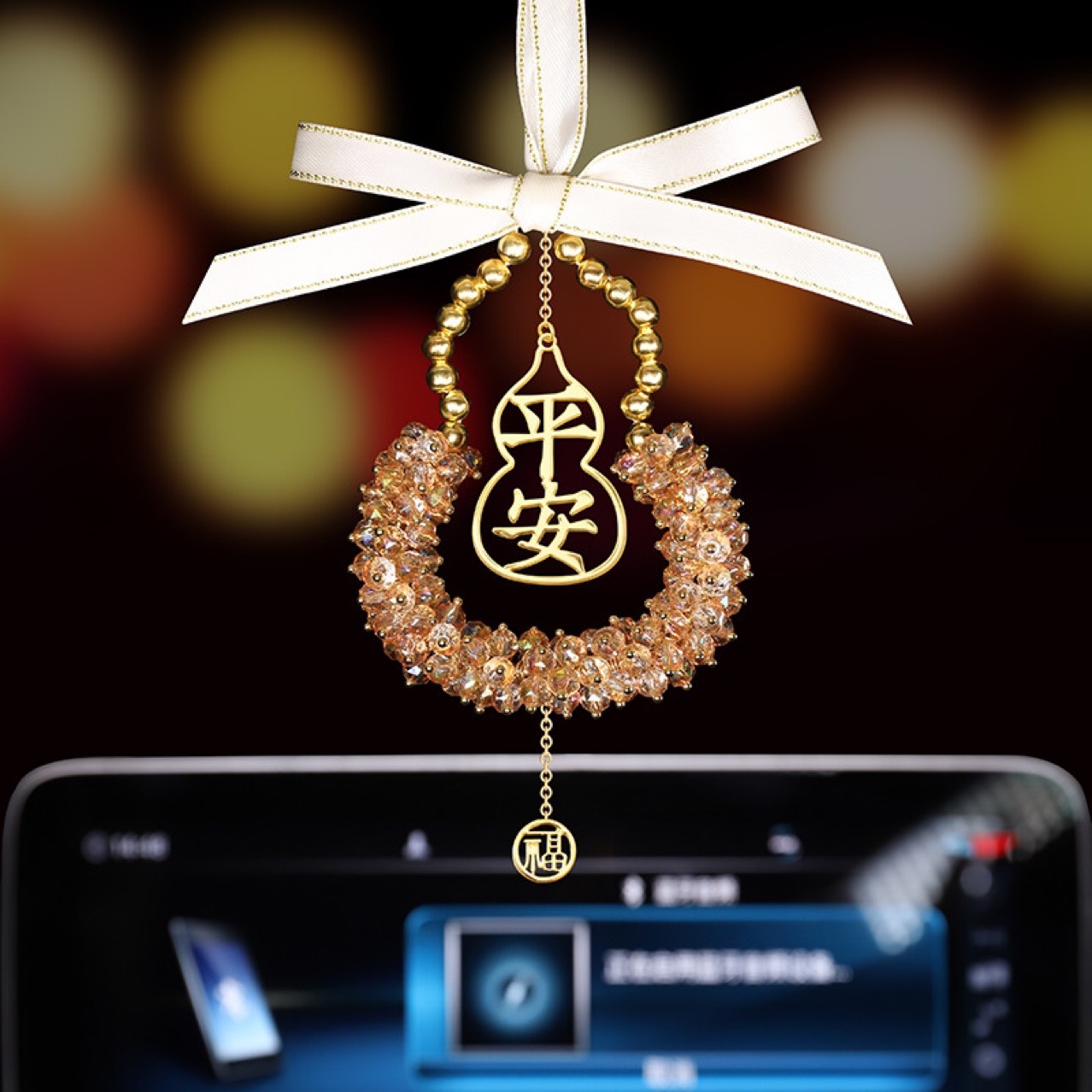 2025 new crystal car hanging rearview mirror car hanging car home decoration crystal pendant car accessories
