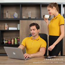 夏季男女短袖polo衫定制企业文化衫订做印logo字广告衫T员工队服