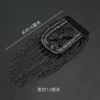 Gray and black plaid epaulette K712