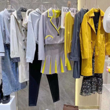 十佳品牌女娅丽达24春时尚商务风衣外套套装专柜撤柜一手货源供应