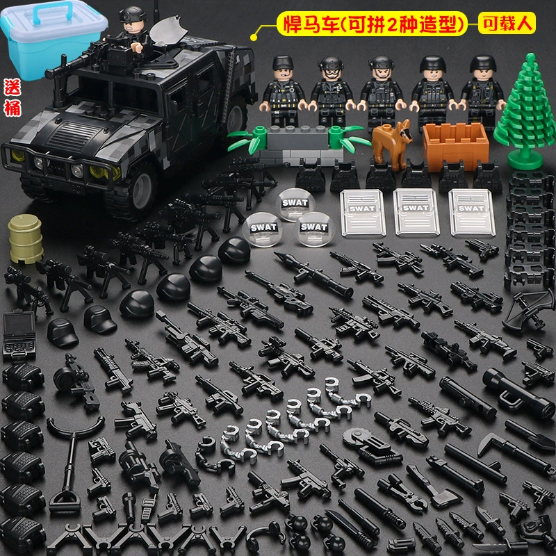 Конструктор с минифигурками (Lego) — военные и полиция, солдаты, техника и аксессуары, наборы