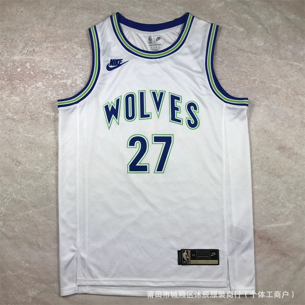Горячее прессование американская баскетбольная форма Knicks Timberwolves Lakers Clippers Edwards Westbrook Russell спортивная майка