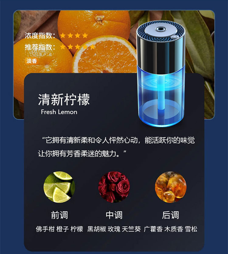 Car intelligent aromatherapy Machine car perfume seat automatic fragrance atomization fragrance new cup holder humidifier decoration