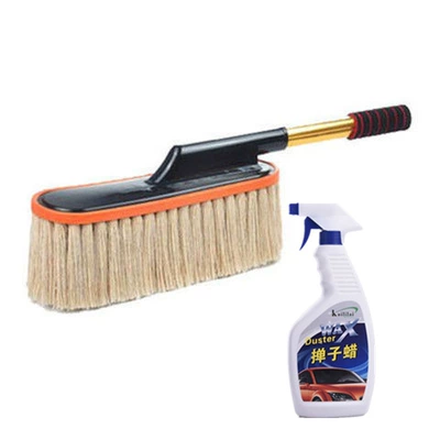dust duster dust wax mop Car cleaning tools - beige-wax-brush-duster-wax