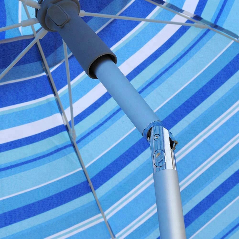 Sombrilla de Playa de 2.2 Metros, Doble Capa, Tejido de Poliéster Transpirable, con Borlas, para Exteriores, Venta en Amazon