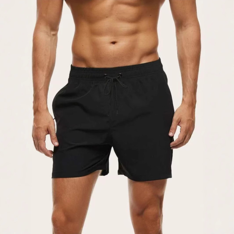 Cross-Border Foreign Trade Men's Shorts Men's American Muscle Fitness Sports Three-Point Pants Casual Swimming Quick-Drying Beach Pants