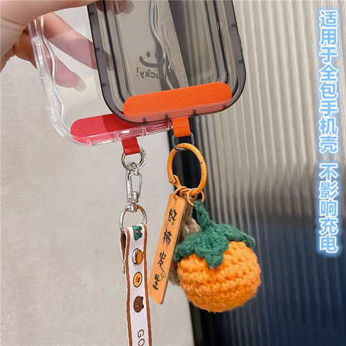 Phone clip pad anti-card clip T-shaped exquisite universal hanging accessory anti-lost strap DIY card