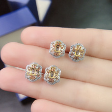 S925�y�18K�pɫ���� ���� �y�ЙE�A3*4mm ���