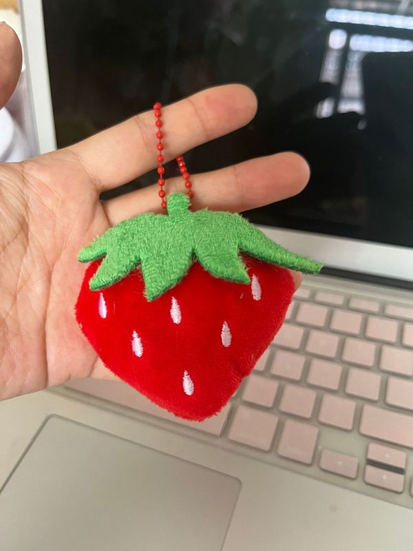 ネットで話題のチェリーパピーぬいぐるみキーホルダー、飾り、靴や服のアクセサリー、ブローチ、ペンダント|undefined